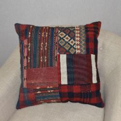 Coussin  Kilim Vintage  & Tapis Antiques Multicolores