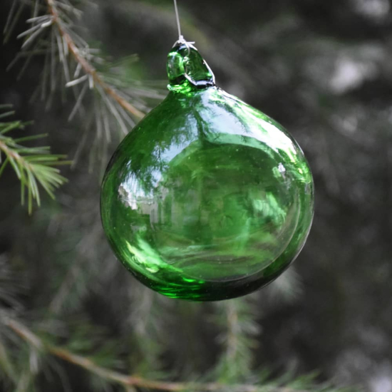 Grande  Boule  de  Noël  Couleur   Verte