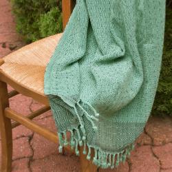 Fouta stone washed verte 