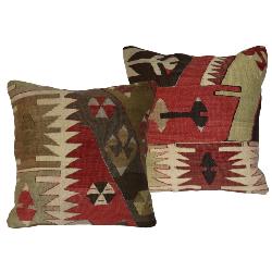 Coussin  Ethnique Vintage Multicolore