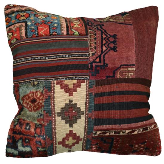 Coussin  Kilim vintage  & Tapis Antiques Multicolores