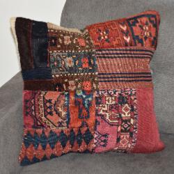 Coussin  Kilim vintage  & Tapis Antiques Multicolores