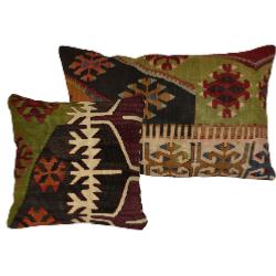 Coussin  Ethnique Vintage Rectangulaire Multicolore