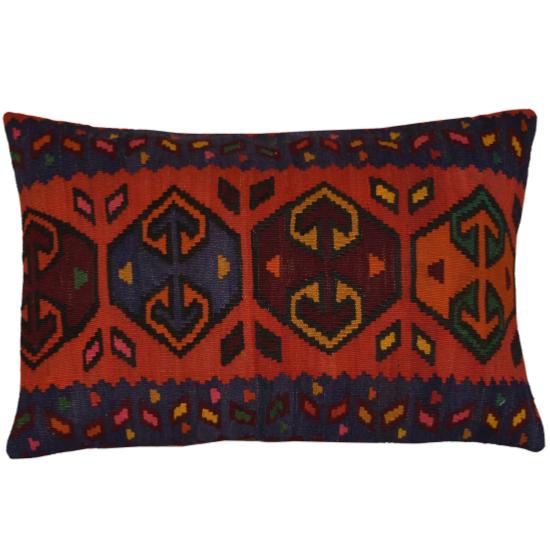 Coussin  Ethnique Vintage Rectangulaire Multicolore