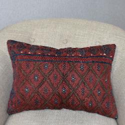 Coussin Kilim Antique Rouge Rectangulaire