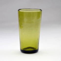 Verre à Eau Conique Couleur Huile d'Olive