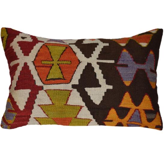 Coussin  Ethnique Vintage Rectangulaire Couleurs Vives