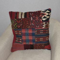 Coussin  Kilim Vintage  & Tapis Antiques Multicolores