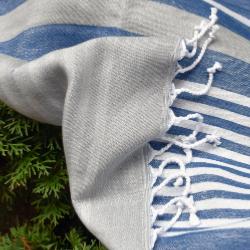 Fouta à rayures extra douce