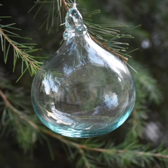 Grande Boule de Noël Transparente