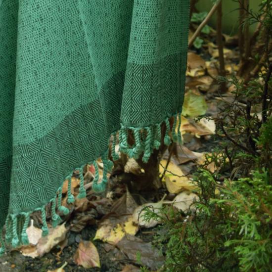 Fouta stone washed verte 