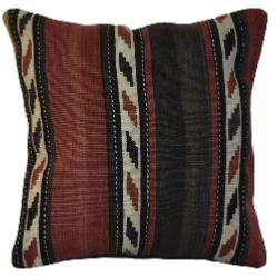 Coussin Kilim Antique Rayé Carré
