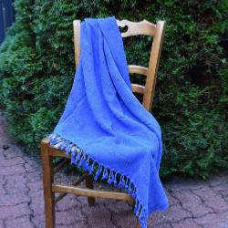 Fouta stone washed bleue 