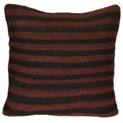 Coussin Kilim Antique Marron Rayé