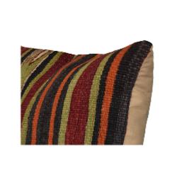 Coussin Nomade Vintage Rayé Multicolore