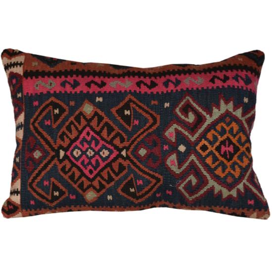 Coussin  Ethnique Vintage Rectangulaire Multicolore