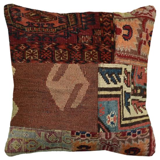 Coussin  Kilim vintage  & Tapis Antiques Multicolores