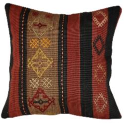 Coussin Nomade Vintage Rayé Tricolore
