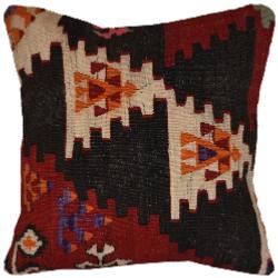 Coussin  Ethnique Vintage Motifs Multicolore