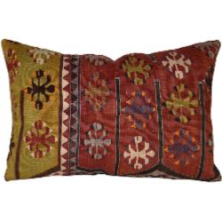 Coussin  Ethnique Vintage Rectangulaire Multicolore