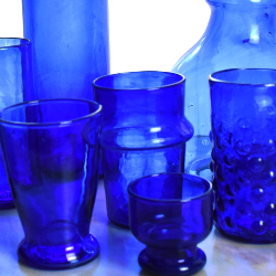 Vase Type Spaghetti Bleu