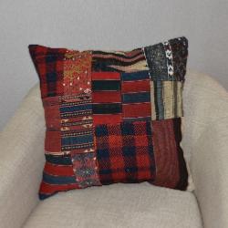 Coussin  Kilim Vintage  & Tapis Antiques Multicolores