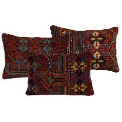 Coussin Nomade Antique Motifs Multicolores