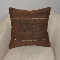 Coussin Kilim Antique Marron Uni