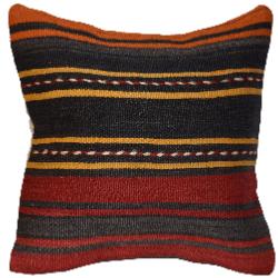 Coussin Nomade Vintage Rayé Multicolore