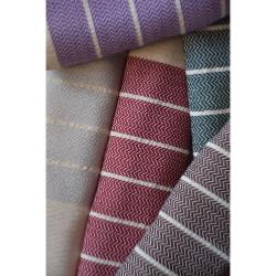 Fouta de luxe en lin verte