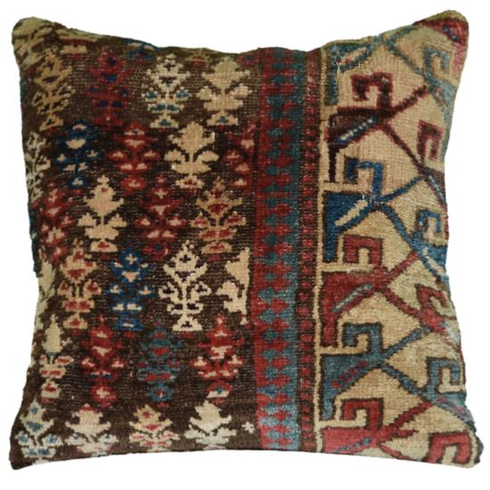 Coussin Nomade Antique  Motifs Multicolores