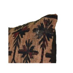 Coussin Nomade Antique Beige Motifs Noirs