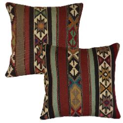 Coussin Nomade Vintage Motifs Multicolore