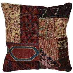 Coussin  Kilim vintage  & Tapis Antiques Multicolores