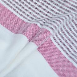 Fouta nomade bordure rose