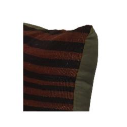 Coussin Kilim Antique Marron Rayé
