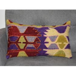 Coussin  Ethnique Vintage Rectangulaire Couleurs Vives