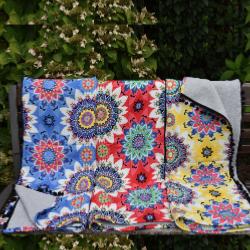 Fouta oriental doublée éponge 