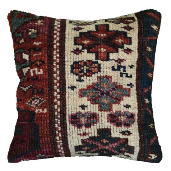 Coussin Nomade Antique Motifs Multicolores