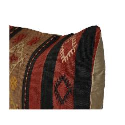 Coussin Nomade Vintage Rayé Tricolore