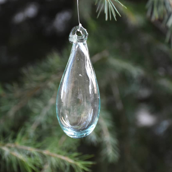 Goutte Décorative de Noël Transparente