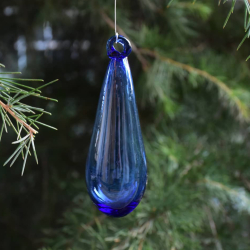 Grande Goutte Décorative de Noël Couleur Bleu