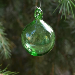 Petite Boule de Noël Couleur Verte